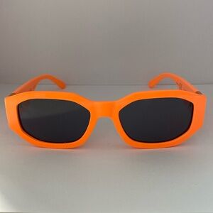 Steve Madden Orange  Rectangular Sunglasses